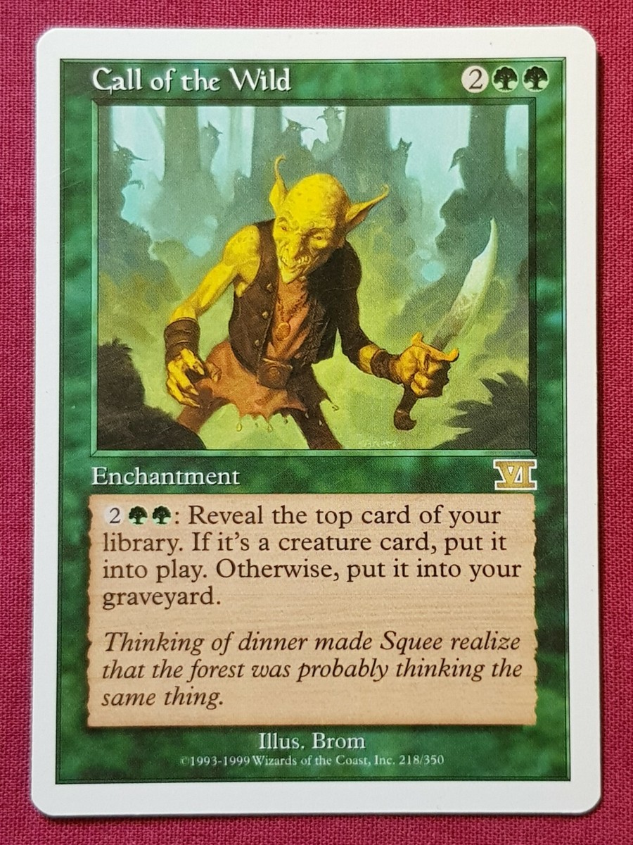 Magic The Gathering 6TH EDITION CALL OF THE WILD green card MTG | eBay