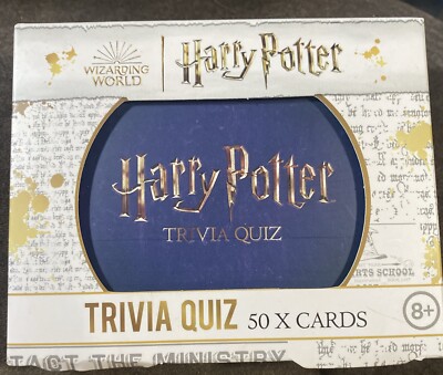 Harry Potter Game Trivia Quiz Game 50 Cards / 200 Questions Ages 8+ New