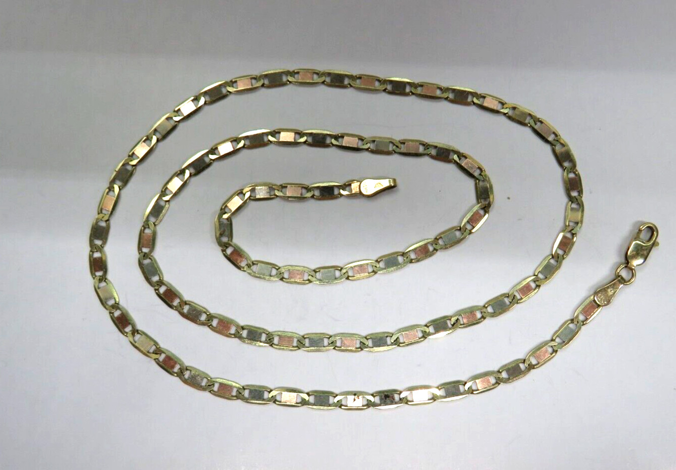 Beautiful Solid 14K Multi-color GOLD Flat Valenti… - image 10