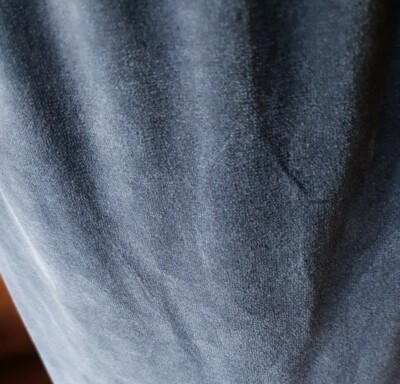Jupe Longue Sonia Rykiel En Velours Coton Gris - Taille 42/L, état Neuf