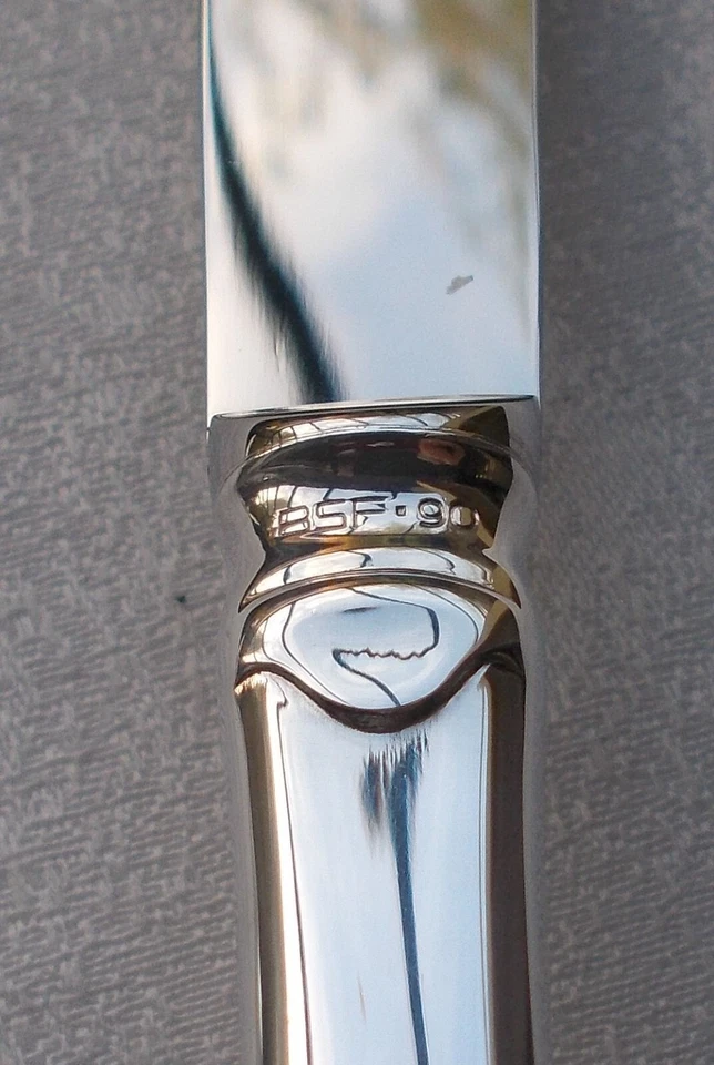 Raro BSF Bremer Lega Anseatica 1 Cena Coltello 22 Cm. 90er Edizione D'Argento - Immagine 4 di 4