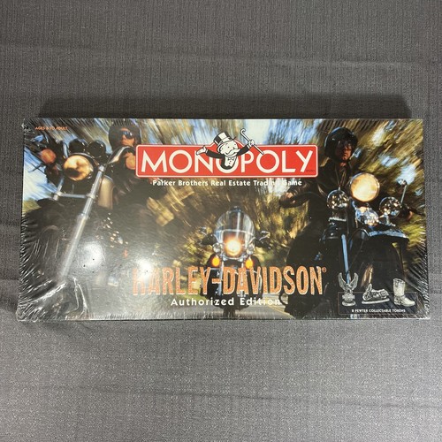 Vintage Monopoly Harley Davidson Brettspiel autorisierte Ausgabe Zinn Token 1997