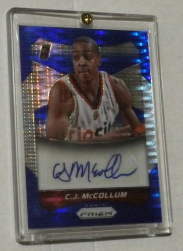 2014-15 C.J. McCollum Blue Prizm Prizm Autograph /249 Portland Trail Blazers - Picture 5 of 7