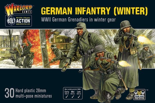 Warlord Games German Infantry (Winter) 28mm Deutschland Bolt Action WW2 GER - Afbeelding 1 van 2