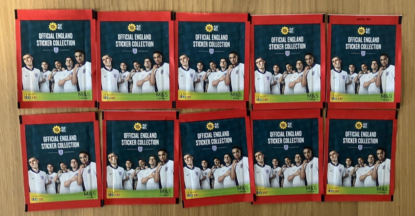 10 x New Unopened Marks & Spencer M&S Panini England Euros 2024 Sticker Packs eBay