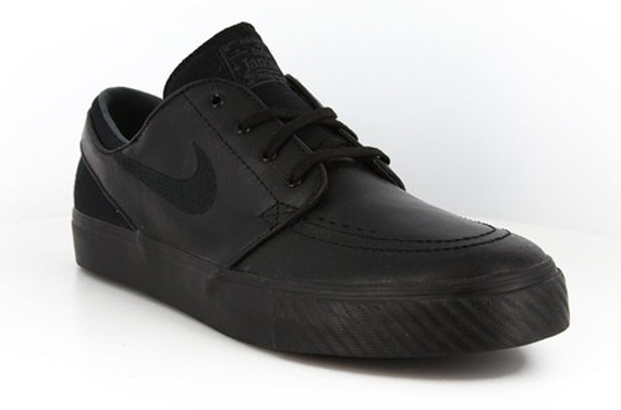 Nike SB Zoom Stefan Janoski Leather Mens 616490 006 Black Skate Nike SB Zoom Stefan Janoski Leather Mens 616490 006 Black Skate