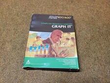 Graph It Atari 400/800 Cassettes Original Box And Manual CIB