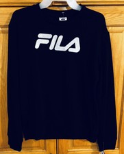 FILA Girls SZ L 14-16 Black Sweatshirt NWT