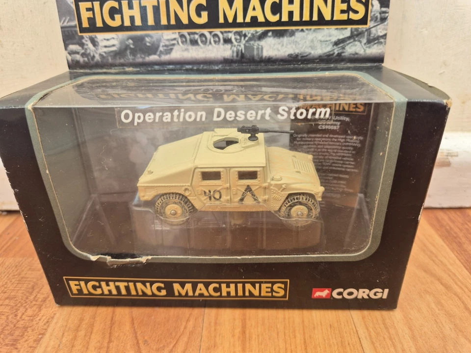 CORGI FIGHTING MACHINES 1/72 HUMVEE OPERATION DESERT STORM HMMWV US ARMY CS90087 - Image 2 of 4