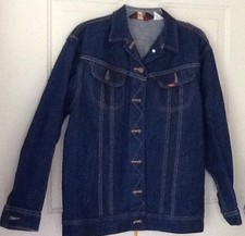 Vtg Ms. Lee Denim Jacket Junior 9/10 Union Made in USA EUC Blue Jean Coat