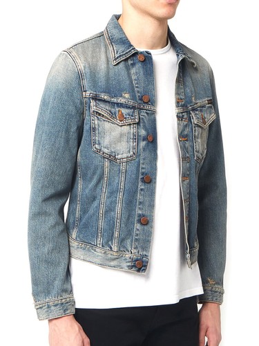 Nudie Men's Slim Fit Denim Jeans Jacket 