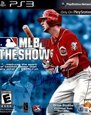 Drew Stubbs Signed Cincinnati Reds MLB The Show 2010 8x10 Photo Beckett COA