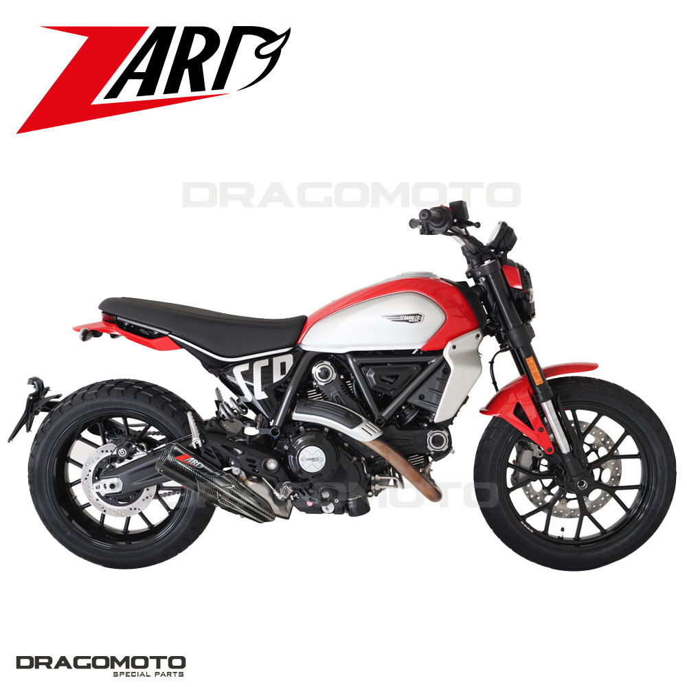 SCRAMBLER 800 DUCATI 2023 2024 ZARD Auspuff Carbon RC