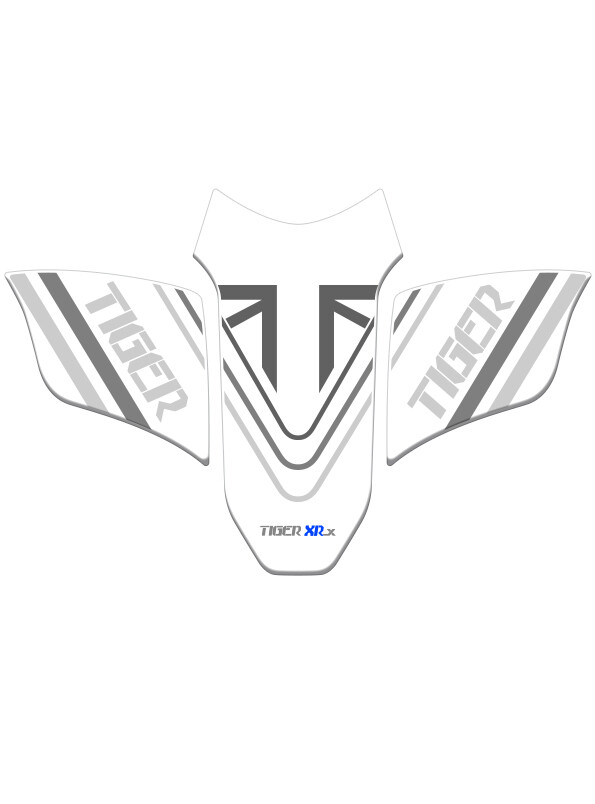 Tankpad Harz 3D Für Triumph Tiger 900/GT/Rally 2020 - Kratzschutz In Schwarz Made In Italy