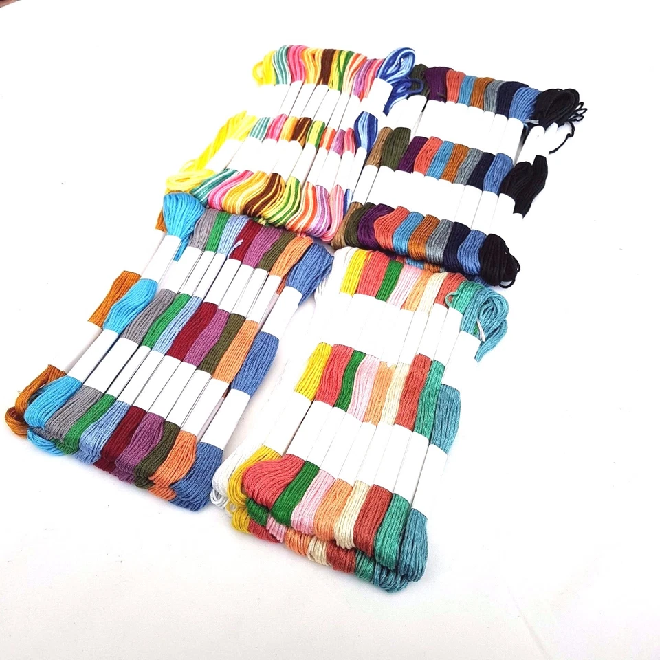 24 x Embroidery Thread Cotton Cross Stitch/Braiding/Skeins Craft Sewing Colours - Image 3 of 4