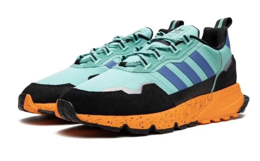 アディダス EG2396 az Speed Point Low K AC Adidas ZX 2K BOOST 2.0 Men's Shoes Orange Navy Blue Sz 11.5