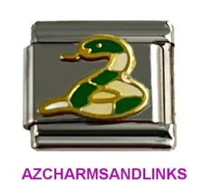 Snake Italian Charm Bracelet Link Compatible with all 9mm Charms #353