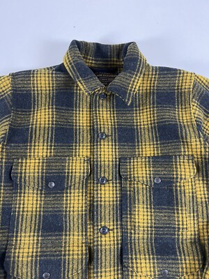 FILSON MACKINAW WOOL CRUISER JACKET GOLD OCHRE OMBRE L NWT