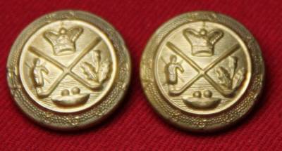 Two Vintage Mark Shale Blazer Buttons Gold Brass Shank Men's