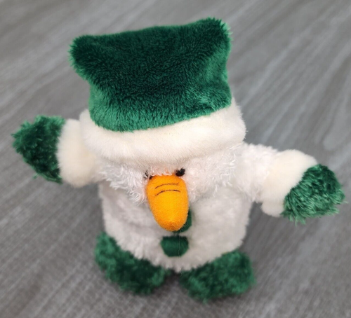 Vintage Ganz Soft Spots Snowman Plush Stuffed Animal Christmas 5 Inches Holiday - Picture 2 of 5
