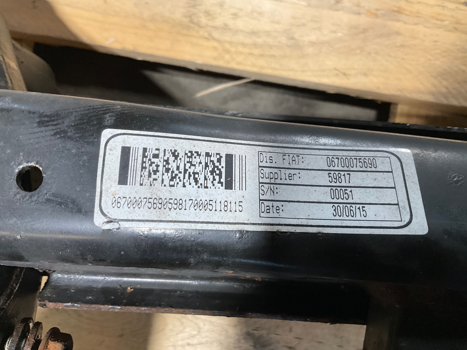14-19 MASERATI Ghibli Rear Suspension Cradle Crossmember