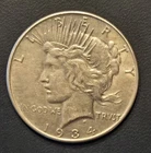 1934 P Peace Dollar. Xf But Scratch On Neck