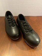 Zapatos de Baile de Tap BeiBestCoat, Niños o Niñas Niños Talla 12, Negros, NUEVO