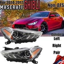 For 2014-2020 Maserati Ghibli Left / Right Xenon Headlight Non Afs W/ Module New