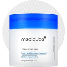 Medicube Zero Pore Pads 2.0, Dual-Textured Facial Toner Pads for Exfoliation and