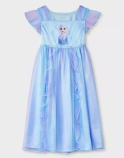 Frozen Toddler Girls' Elsa Night Gown, Blue New