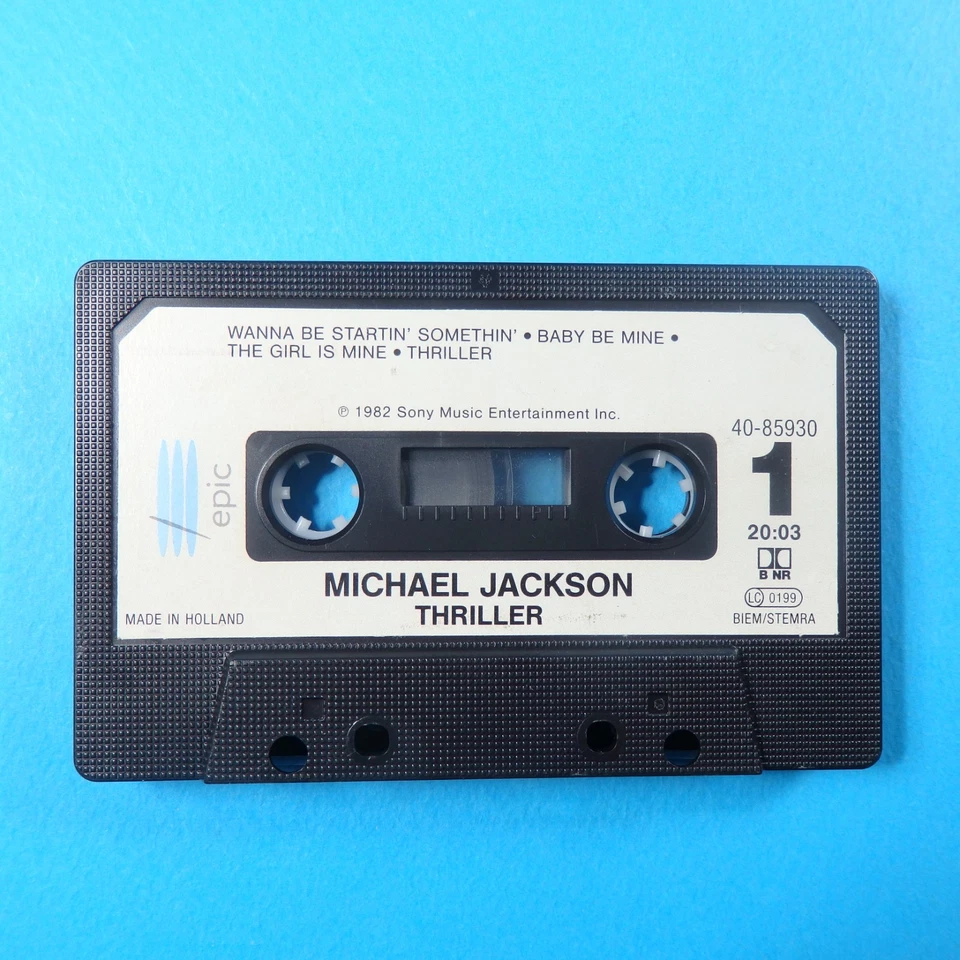 🎧 MC - MICHAEL JACKSON - Thriller * Musik Kassette Music Cassette * EPIC 1982 - Bild 2 von 4