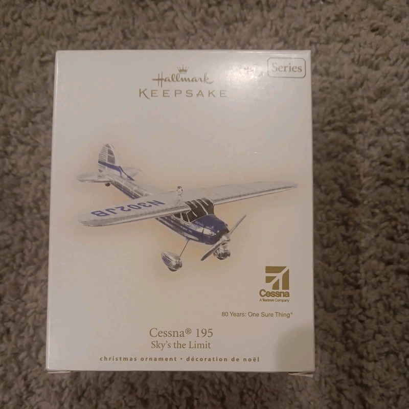 Hallmark CESSNA 195 Keepsake Ornament 2007 Sky's the Limit Series #11 - A122