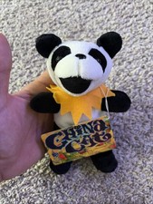 GRATEFUL DEAD BEAN BEAR CHINA CAT PANDA LIQUID BLUE BEANIE BEAR PLUSH TOUR MERCH