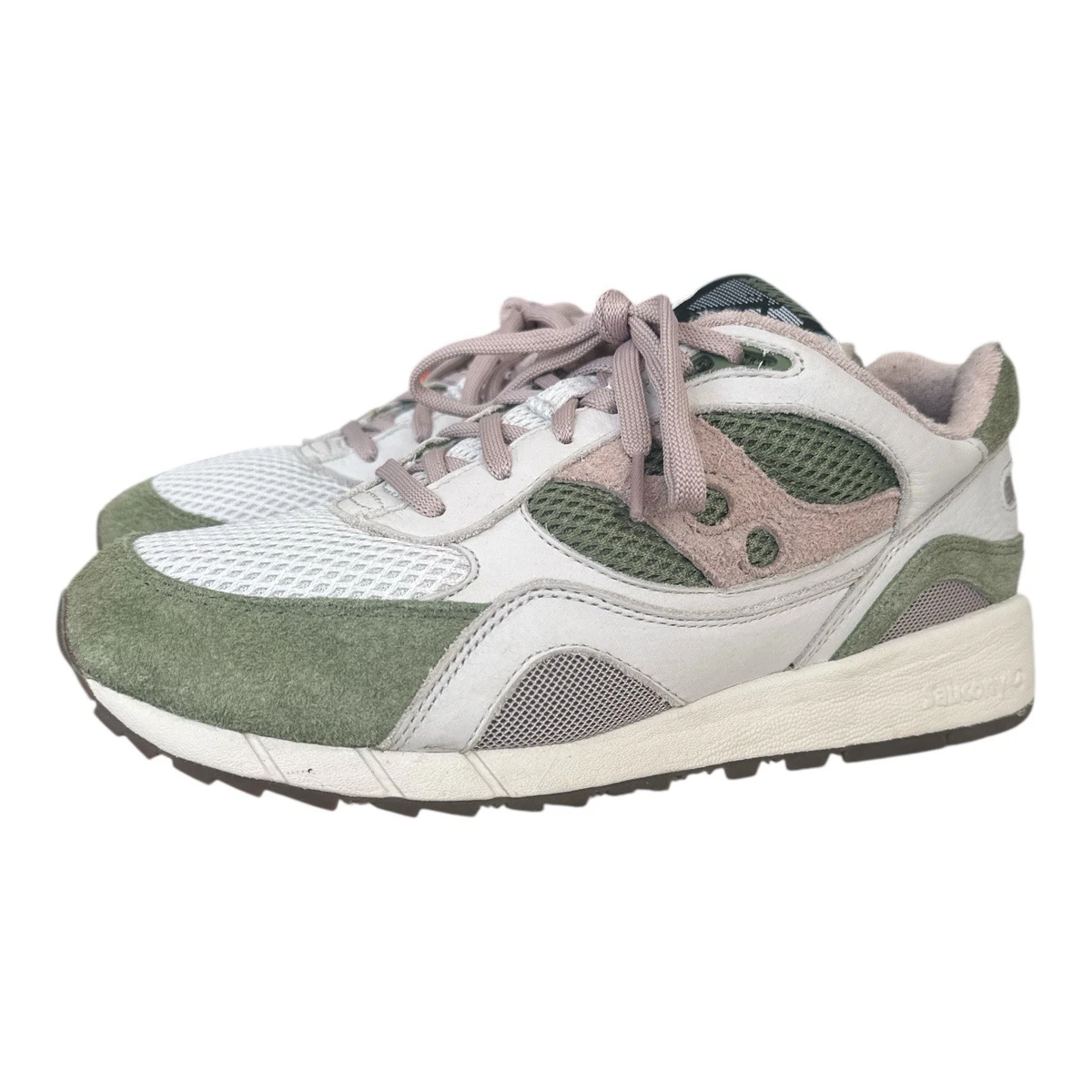NEW SAUCONY unisex shadow 6000 shoes in grey/forest The Saucony Shadow 6000  main image 2