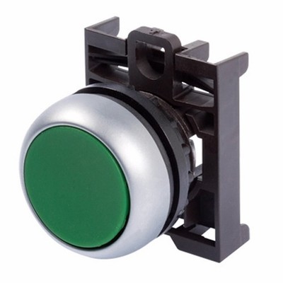   M22-D-G Pushbutton 22.5mm   Mounted Green Actuator   Bezel  KD &ex