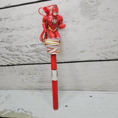 DC Super Heroes Flash Party Pen Topper PVC Figure 1995 Sunkisses Hawaii Read