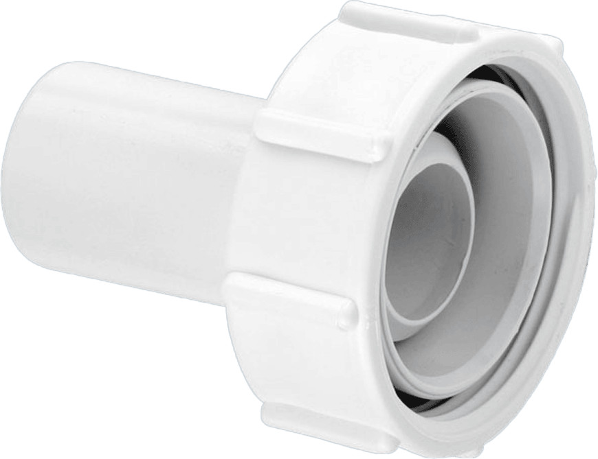 Mcalpine R11 Straight Connector 1.5"" Loose Nut X Connection For 19/23mm Pipe