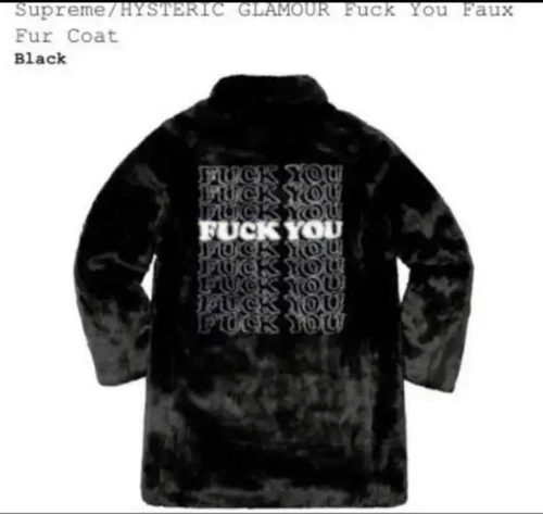 Manteau glamour hystérique suprême fausse fourrure S