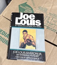 JOE LOUIS--50 YEARS AN AMERICAN HERO--HARDCOVER BOOK d7