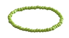 Handmade Lime Green Beaded Stretch Bracelet