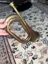 Vintage Horn Brass And Copper Bugle