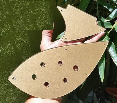 Custom Hand made PLEXIGLASS upper & lower pickguard set for Rick 620 660 guitar