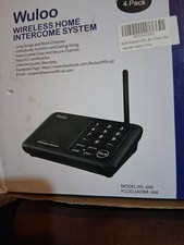 Wuloo Wireless Home Intercom System : 2 Pack - WL-666 - Black