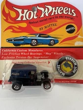 Hot Wheels Redline Paddy Wagon Blue HK 1969  w/Button – MOC