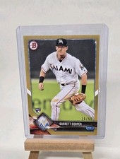 Garrett Cooper /50 Rookie Card 2018 Bowman Gold. rookie card picture