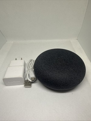 Google Home Mini Black Smart Speaker Wi-Fi Voice Control Google Assistant