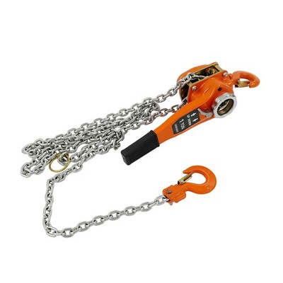 1650LBS 3/4 Ton 10ft Lever Block Chain Hoist Ratchet Type Come Along Puller