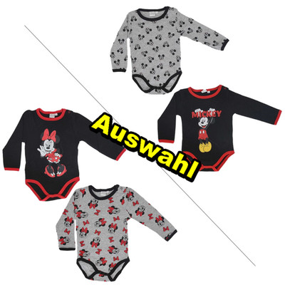 Disney Baby Minnie Mickey Mouse Maus BODY 2er Pack Set 62/68 74/80 86/92 Bodys