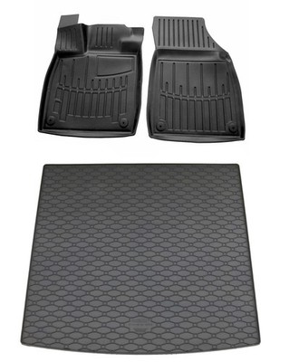 Gummi Fußmatten Kofferraumwanne für Audi Q4 E-tron Sportback Gummimatten Set