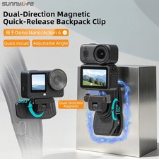 For DJI Osmo Nano/Action 6 Magnetic Quick Release Backpack Clip Bracket Clamp